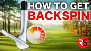 How to hit golf shots with backspin!