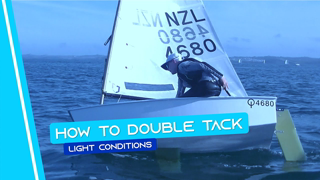 OPTIMIST SAILING - How To Double Tack | [Light Conditions]