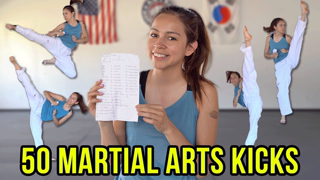 50 DIFFERENT KICKS | Martial Arts, Karate, Taekwondo