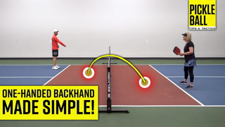 One-Handed TOPSPIN Backhand: Pickleball Tips & Drills to Win Your Next Rally