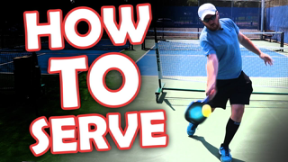 How to serve in pickleball - basic to advanced technique!