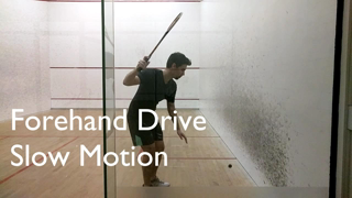 Squash - Forehand Drive - Slow Motion