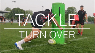 RUGBY UNION TACKLE AND TURNOVER DRILL