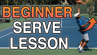 Beginner Lesson | How To Hit A Serve In Tennis For Beginners Step By Step