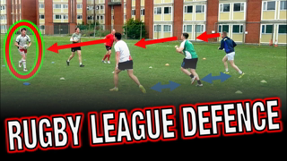 RUGBY LEAGUE DEFENCE AND LINE SPEED DRILL