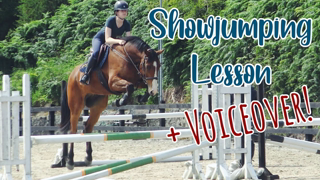 SHOW JUMPING LESSON VLOG + VOICEOVER