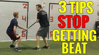 3 LACROSSE Defense Tips to STOP GETTING BEAT ON THE BALL!