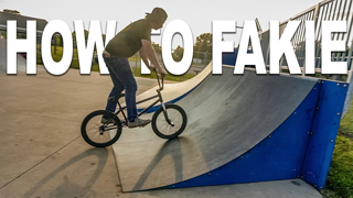 HOW TO FAKIE BMX !!! On a cassette and free coaster, for beginners!