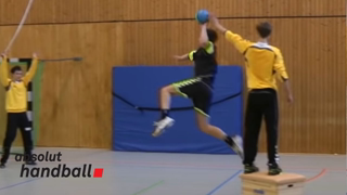 Teamhandball training for wingman