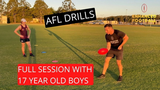 7 AFL Training drills - Full training session