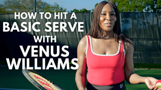 How To Hit A Basic Tennis Serve with Venus Williams