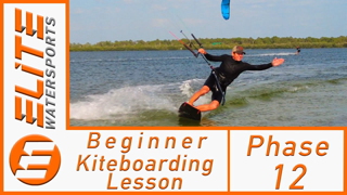 Beginner Kiteboarding Lesson - Phase 12 "Riding Toeside"