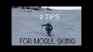 Two tips for mogul skiing