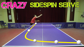 Learning CRAZY Sidespin Serve | MLFM Table Tennis Tutorial