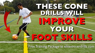 Soccer Drills - Cone Drills for Improved Soccer Foot Skills