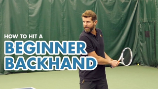 How to Hit a Beginner Backhand - Tennis Lesson