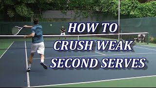 How To Aggressively Return Weak Tennis Serves