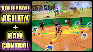 VOLLEYBALL AGILITY + BALL CONTROL DRILLS | Best Volleyball Training