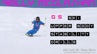 GS ski "short turn" upper body stability drills lesson