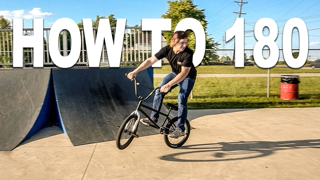 HOW TO 180 BMX !!! The easiest way, for beginners!