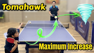 How to increase the maximum sidespin for Tomahawk Serve technique |  special training