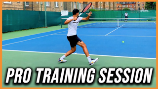 Tennis Professional Hitting Session | Tennis Court Level | Former ATP Pro | Rallies and Point Play