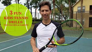 3 Fun Kids Tennis Drills for Coaches and Parents