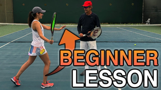 Beginner Tennis Lesson: Forehand Progressions